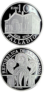 Olympische Zomerspelen Peking en Andrea Palladio 5 + 10 euro San Marino 2008 Proof